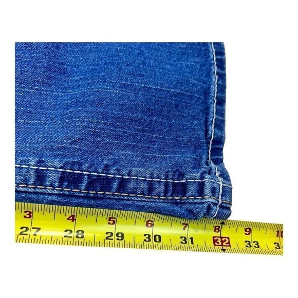 Cruel Jeans Junior 3L Tall Blue Denim Wash Straight Leg Distressed Jeans Jacey - Picture 4 of 8